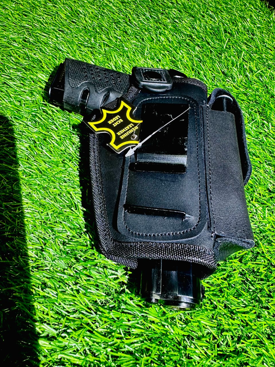 3-in-1 Deal: Leather Inner-Outer Holster Cleaning Kit and Silicone Rubber Grip!