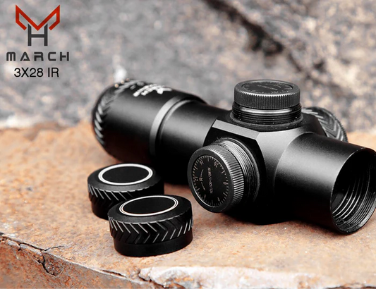 MARCH 3X28IR OPTIC AMG HD GEN I-H RIFLESCOPE ILLUMINATED